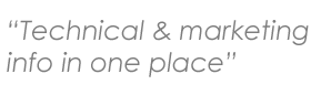 technical & marketing info in one place